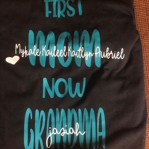 “First mom.. now grandma” tees